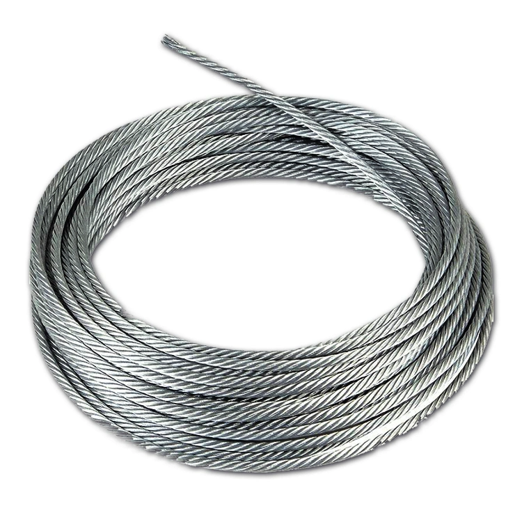 7X7 Galvanized Steel Strand Wire Rope 4mm 5mm 6mm