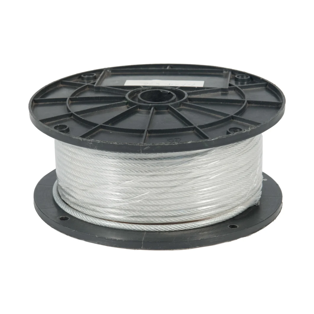 7X7 Strand Winch Rope Aircraft Cable, 200FT (200 FT) 1/8 Inch T316 Stainless Steel Wire Rope