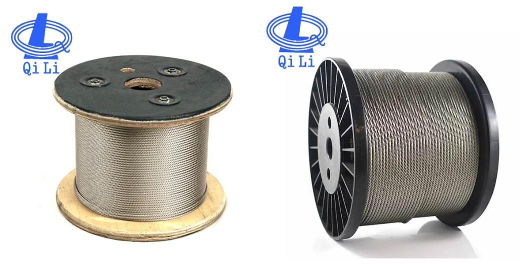 Factory 6X24+7FC Ungalvanized Steel Wire Rope for Tying and Binding